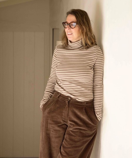 Gestreifter Strickpullover - Image product