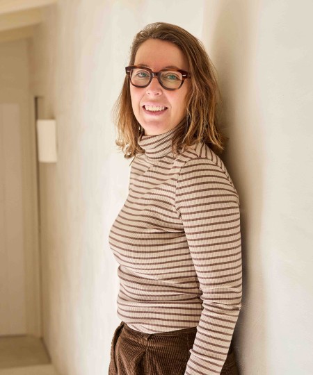 Gestreifter Strickpullover