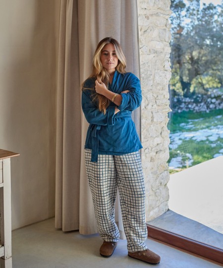 Camisa de punto con mezcla de fibras