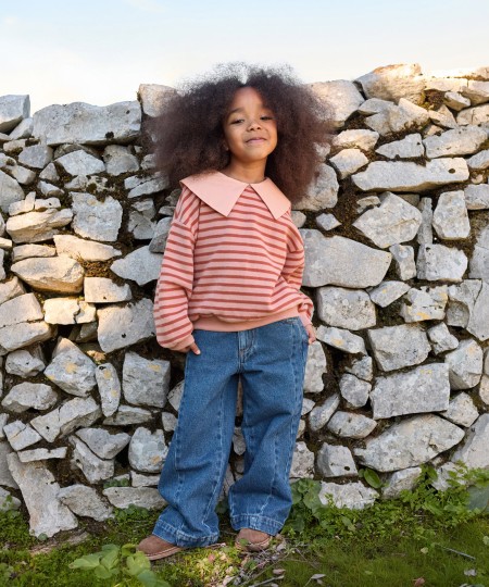 Pantaloni in denim con vita regolabile - Image product
