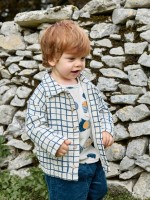Checkered pattern fabric shirt Checkered pattern fabric shirt