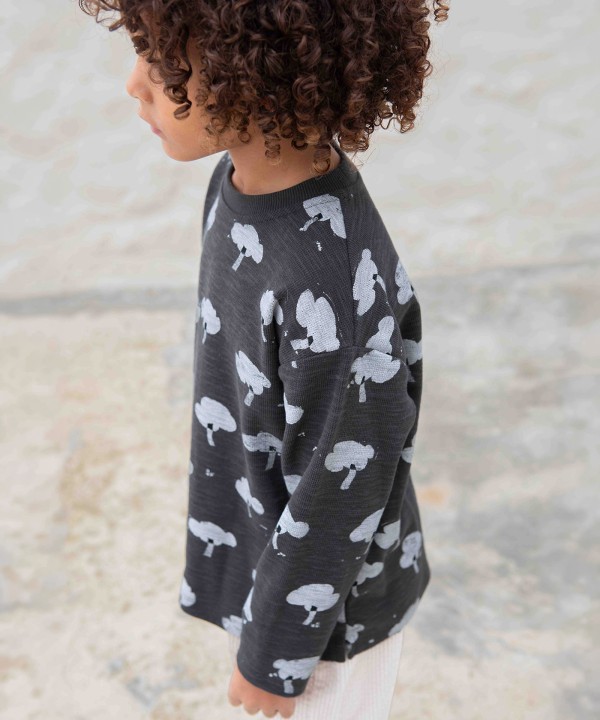 Langarm-T-Shirt mit Druck