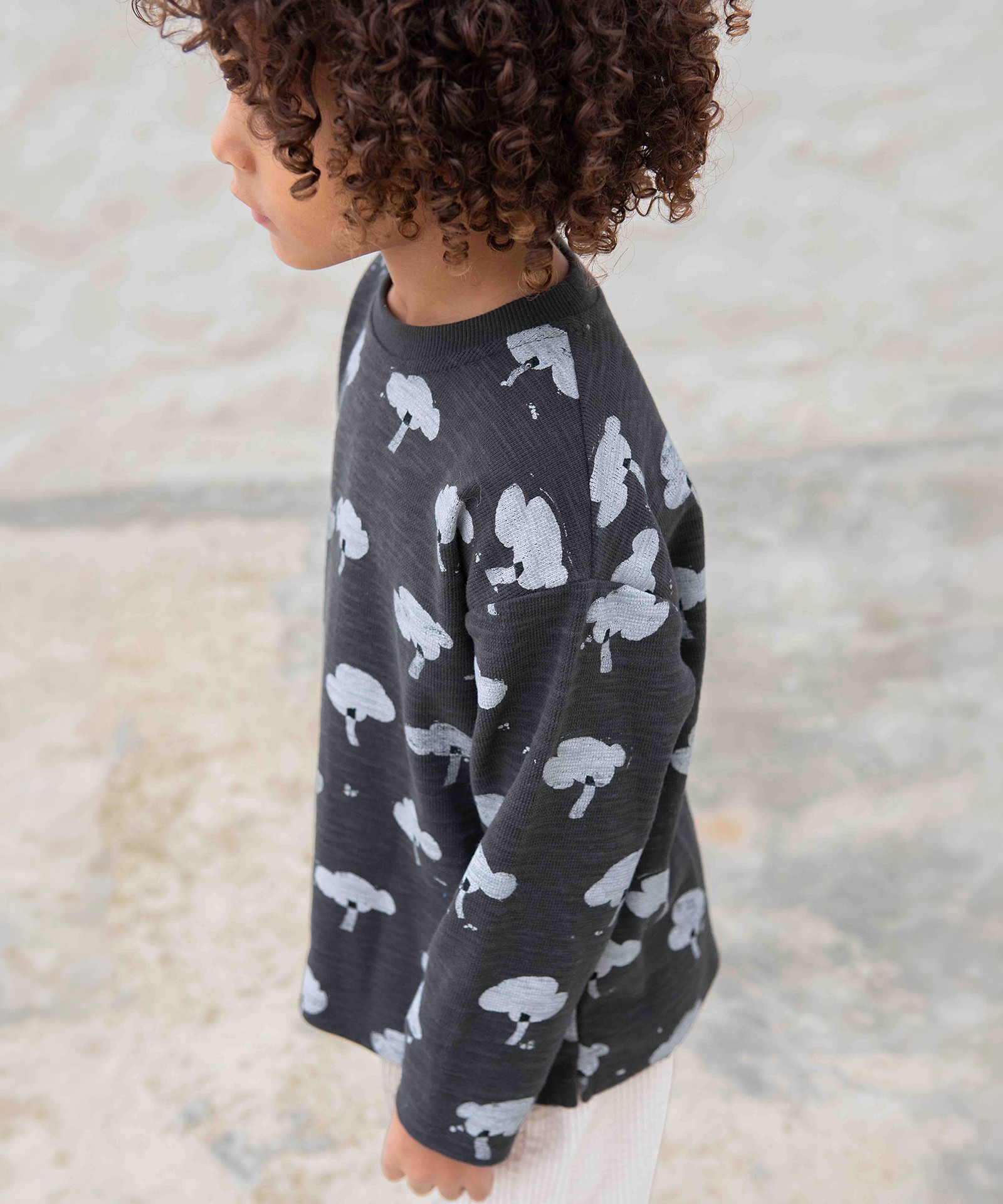Langarm-T-Shirt mit Druck