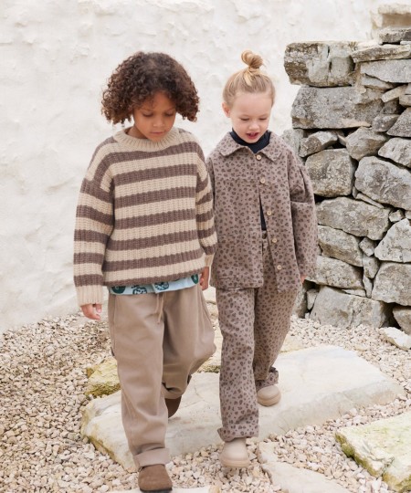 Pantalon en serg� imprim� - Image product