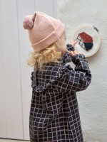 Strickm�tze mit recycelter Baumwolle