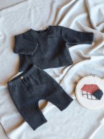 Knit sweater in natural fibers