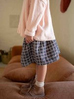 Falda-pantal�n de tejido de algod�n