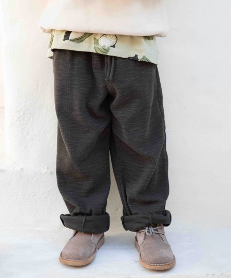 Knit pants in organic cotton - Image product